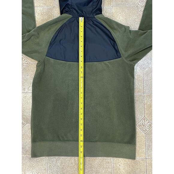 Mens Nike Sportswear Full-Zip Fleece Hoodie 929114 395 Green/Black Size Small - Picture 7 of 14